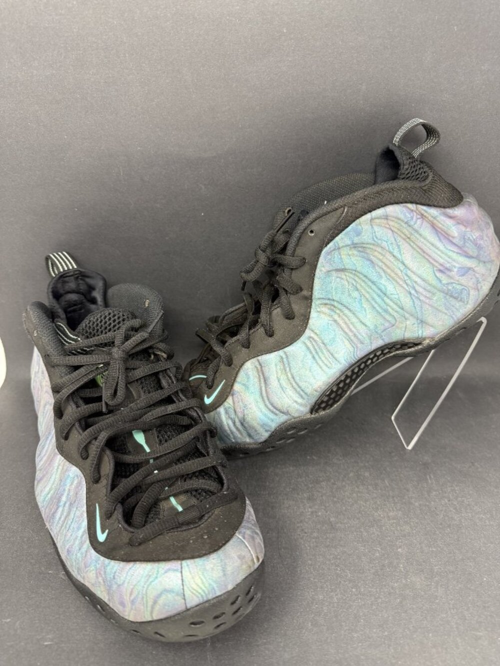 Nike Air Foamposite One Premium Abalone Shoes Mens 11.5 Sneakers 575420-009